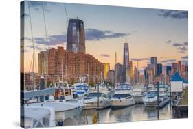 Paulus Hook, Morris Canal Basin, Liberty Landing Marina-Alan Copson-Stretched Canvas