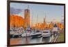 Paulus Hook, Morris Canal Basin, Liberty Landing Marina-Alan Copson-Framed Photographic Print