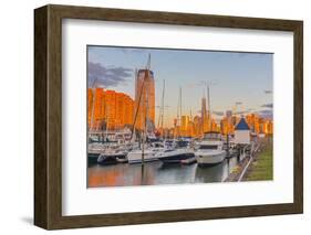 Paulus Hook, Morris Canal Basin, Liberty Landing Marina-Alan Copson-Framed Photographic Print