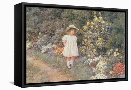 Pause for Reflection-Helen Allingham-Framed Stretched Canvas