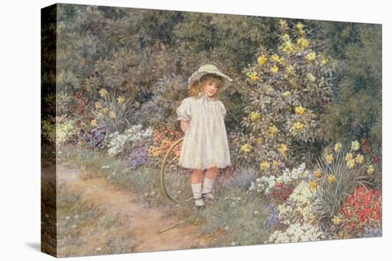 Pause for Reflection-Helen Allingham-Stretched Canvas
