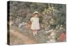 Pause for Reflection-Helen Allingham-Stretched Canvas