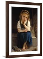 Pause for Thought-William Adolphe Bouguereau-Framed Giclee Print