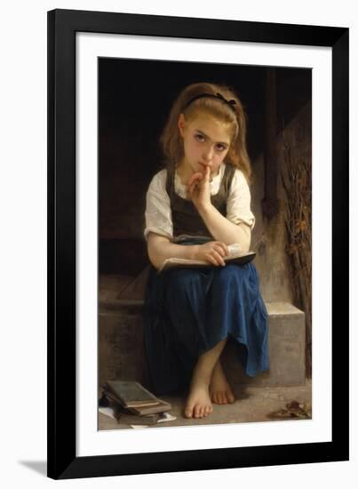 Pause for Thought-William Adolphe Bouguereau-Framed Giclee Print