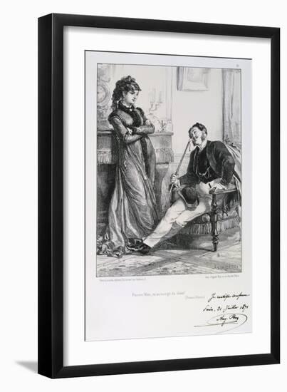 Pauvre Nini, Tu as Mange Du Chien!, Siege of Paris, 1871-Auguste Bry-Framed Giclee Print