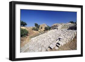 Paved Entrance to Propylaea, Troy II, Troy-null-Framed Photographic Print