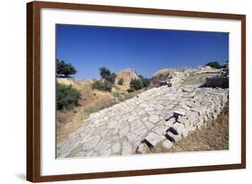 Paved Entrance to Propylaea, Troy II, Troy-null-Framed Photographic Print