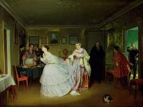 The Major's Marriage Proposal, 1851-Pavel Andreevich Fedotov-Giclee Print