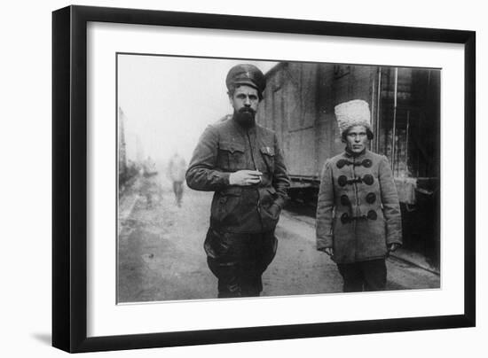 Pavel Dybenko and Nestor Makhno-null-Framed Giclee Print