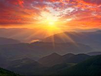 Nice Sunset Scene in Mountains-pavel klimenko-Photographic Print