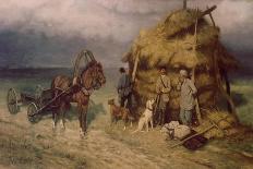 Hunters Caught in a Storm-Pavel Osipovich Kovalevsky-Giclee Print