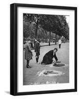 Pavement Artist, Embankment, London, 1926-1927-McLeish-Framed Giclee Print