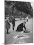 Pavement Artist, Embankment, London, 1926-1927-McLeish-Mounted Giclee Print