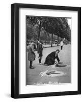 Pavement Artist, Embankment, London, 1926-1927-McLeish-Framed Giclee Print