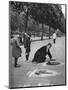 Pavement Artist, Embankment, London, 1926-1927-McLeish-Mounted Giclee Print