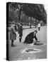Pavement Artist, Embankment, London, 1926-1927-McLeish-Stretched Canvas