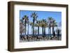 Pavement Cafe and Coffee Bar under Palm Trees-James Emmerson-Framed Photographic Print