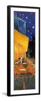 Pavement Cafe at Night Detail-Vincent van Gogh-Framed Art Print