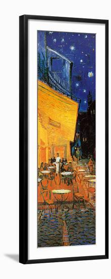 Pavement Cafe at Night Detail-Vincent van Gogh-Framed Art Print
