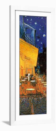 Pavement Cafe at Night Detail-Vincent van Gogh-Framed Art Print