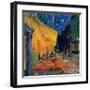 Pavement Cafe at Night-Vincent van Gogh-Framed Art Print