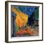 Pavement Cafe at Night-Vincent van Gogh-Framed Art Print