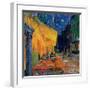 Pavement Cafe at Night-Vincent van Gogh-Framed Art Print