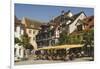 Pavement Cafe in Main Square, Meersberg, Lake Constance, Germany-James Emmerson-Framed Photographic Print