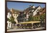 Pavement Cafe in Main Square, Meersberg, Lake Constance, Germany-James Emmerson-Framed Photographic Print