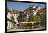 Pavement Cafe in Main Square, Meersberg, Lake Constance, Germany-James Emmerson-Framed Photographic Print
