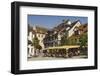 Pavement Cafe in Main Square, Meersberg, Lake Constance, Germany-James Emmerson-Framed Photographic Print