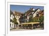 Pavement Cafe in Main Square, Meersberg, Lake Constance, Germany-James Emmerson-Framed Photographic Print