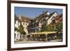 Pavement Cafe in Main Square, Meersberg, Lake Constance, Germany-James Emmerson-Framed Photographic Print