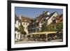 Pavement Cafe in Main Square, Meersberg, Lake Constance, Germany-James Emmerson-Framed Photographic Print