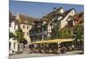 Pavement Cafe in Main Square, Meersberg, Lake Constance, Germany-James Emmerson-Mounted Photographic Print