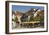 Pavement Cafe in Main Square, Meersberg, Lake Constance, Germany-James Emmerson-Framed Photographic Print