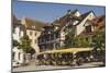 Pavement Cafe in Main Square, Meersberg, Lake Constance, Germany-James Emmerson-Mounted Photographic Print