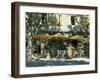 Pavement Cafe, Lagrasse, Aude, Languedoc-Roussillon, France-Ruth Tomlinson-Framed Photographic Print