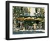 Pavement Cafe, Lagrasse, Aude, Languedoc-Roussillon, France-Ruth Tomlinson-Framed Photographic Print