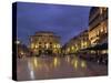 Pavement Cafes on the Place De La Comedie, Montpellier, Languedoc Roussillon, France-Miller John-Stretched Canvas