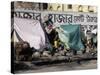 Pavement Dwellers at Kalighat Near Mother Teresa's Sanctuary, Kolkata (Calcutta), India-Tony Waltham-Stretched Canvas