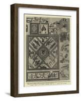 Pavement Found at the Recently Discovered Roman Villa at Brading, Isle of Wight-null-Framed Giclee Print