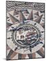 Pavement Map Showing Routes of Portugese Explorers Below Monument to Discoveries, Lisbon, Portugal-Stuart Black-Mounted Photographic Print