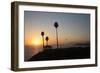 Pavilion and Palm Trees Looking Out to Sea at Sunset-Stuart-Framed Photographic Print