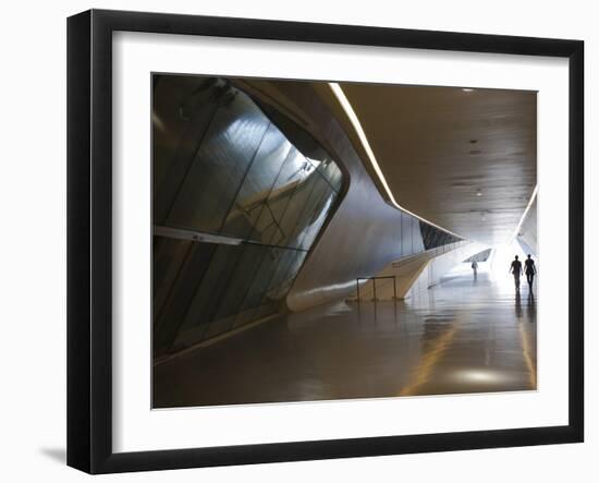 Pavilion Bridge, Zaragoza, Spain-Walter Bibikow-Framed Premium Photographic Print