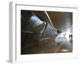 Pavilion Bridge, Zaragoza, Spain-Walter Bibikow-Framed Premium Photographic Print