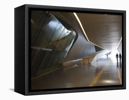 Pavilion Bridge, Zaragoza, Spain-Walter Bibikow-Framed Stretched Canvas