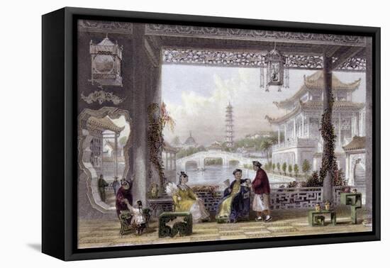 Pavilion Gardens Mandarin-Thomas Allom-Framed Stretched Canvas