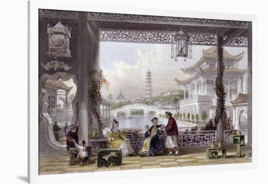 Pavilion Gardens Mandarin-Thomas Allom-Framed Art Print