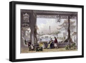 Pavilion Gardens Mandarin-Thomas Allom-Framed Art Print